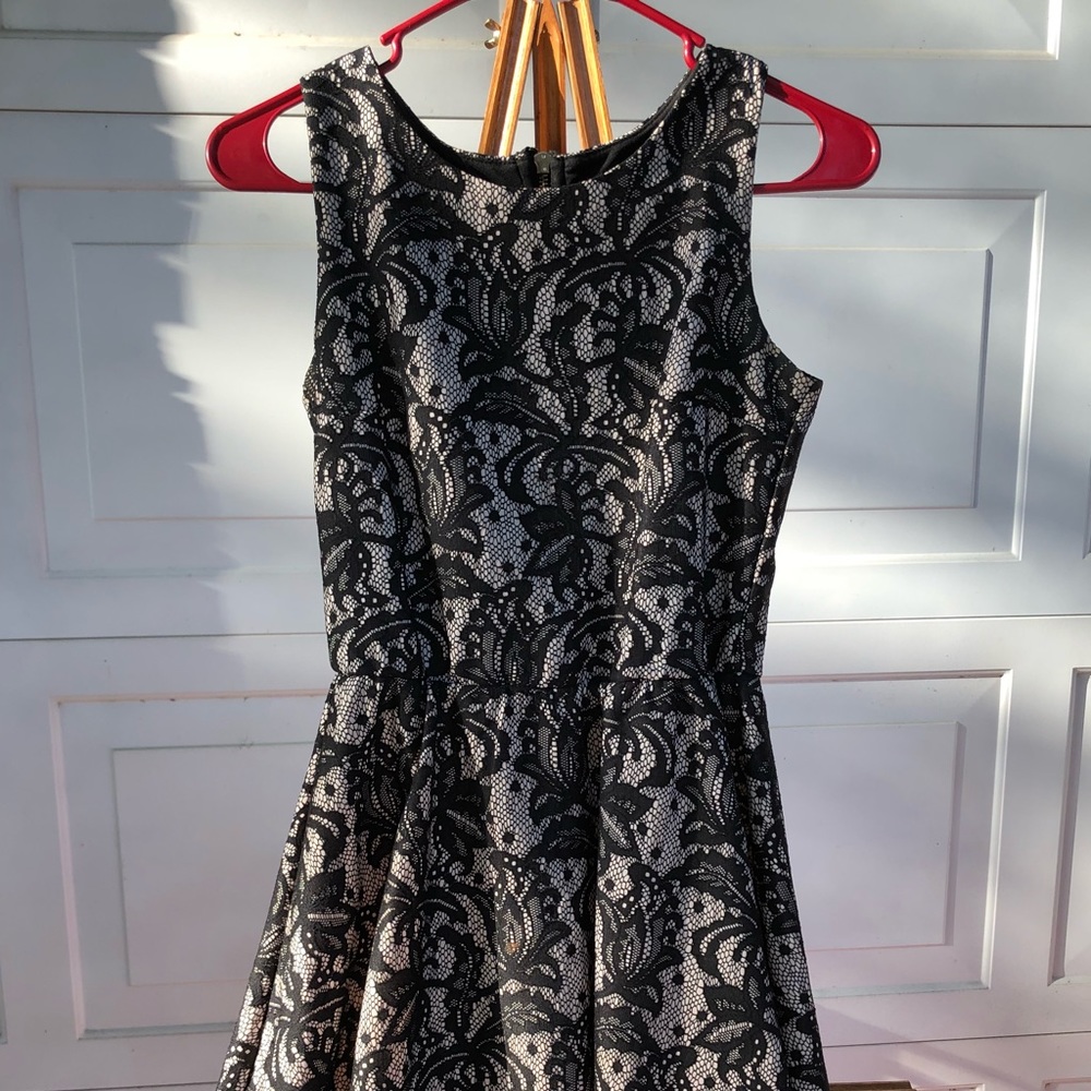 Black lace dress